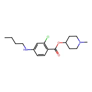 Chloroparidocaine structure