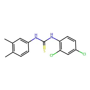 1-(2,4-dichlorophenyl)-3-(3,4-dimethylphenyl)thiourea structure