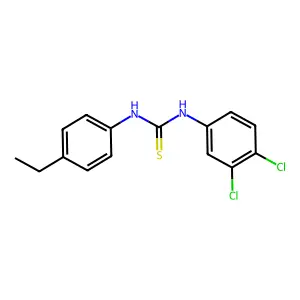 1-(3,4-dichlorophenyl)-3-(4-ethylphenyl)thiourea structure