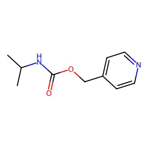 pyridin-4-ylmethyl N-propan-2-ylcarbamate structure