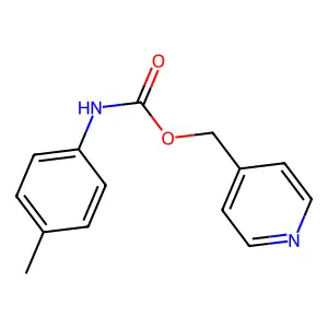 CARBANILIC ACID, p-METHYL-, 4-PYRIDYLMETHYL ESTER structure