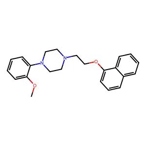 1-(2-methoxyphenyl)-4-(2-naphthalen-1-yloxyethyl)piperazine structure