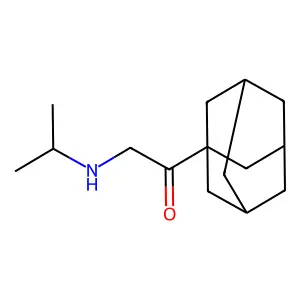 1-(1-adamantyl)-2-(propan-2-ylamino)ethanone structure