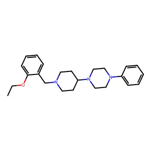 1-[1-[(2-ethoxyphenyl)methyl]piperidin-4-yl]-4-phenylpiperazine structure