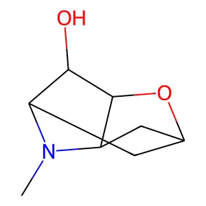 (1R,3S,4S,5S,7R)-6-methyl-2-oxa-6-azatricyclo[3.3.1.03,7]nonan-4-ol structure