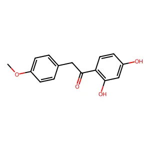 1-(2,4-dihydroxyphenyl)-2-(4-methoxyphenyl)ethanone structure