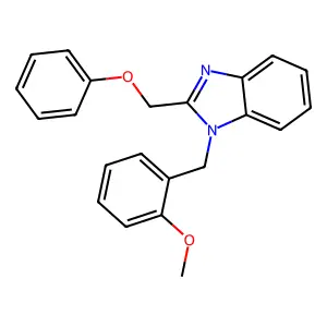 1-(2-methoxybenzyl)-2-(phenoxymethyl)-1H-benzimidazole structure