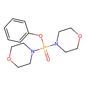 Phosphinic acid, dimorpholino-, phenyl ester structure