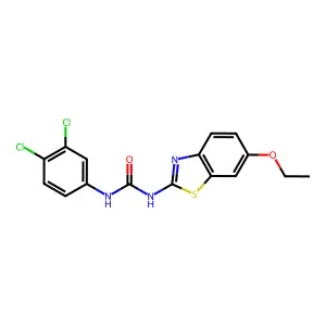 1-(3,4-dichlorophenyl)-3-(6-ethoxy-1,3-benzothiazol-2-yl)urea structure