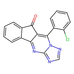 10-(2-Chlorophenyl)-1,3,4,10a-tetraaza-cyclopenta[b]fluoren-9-one structure