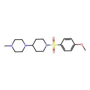 1-{1-[(4-methoxyphenyl)sulfonyl]piperidin-4-yl}-4-methylpiperazine structure