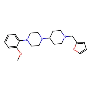 1-[1-(furan-2-ylmethyl)piperidin-4-yl]-4-(2-methoxyphenyl)piperazine structure