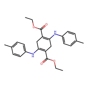 Diethyl 2,5-di-p-toluidino-3,6-dihydroterephthalate structure