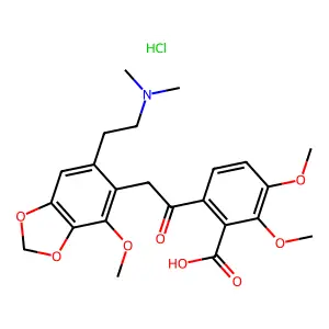 Narceine hydrochloride structure