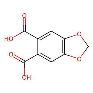 1,3-Benzodioxole-5,6-dicarboxylic acid structure