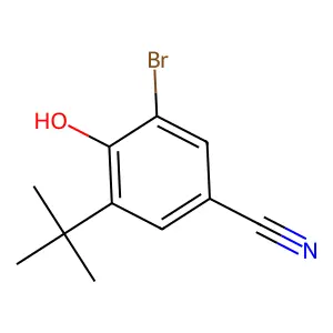 3-Bromo-5-tert-butyl-4-hydroxybenzonitrile structure