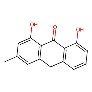 Chrysophanic acid 9-anthrone structure