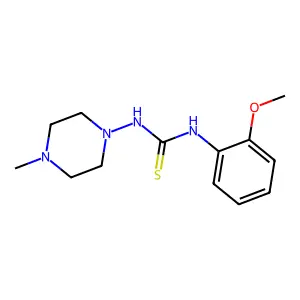 1-(2-methoxyphenyl)-3-(4-methylpiperazin-1-yl)thiourea structure