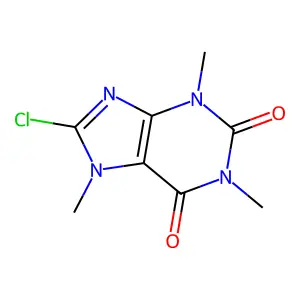 Compound C8H9ClN4O2 structure