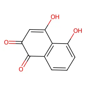 2,5-Dihydroxynaphthalene-1,4-dione structure