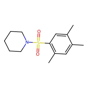 1-(2,4,5-trimethylphenyl)sulfonylpiperidine structure