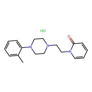 1-[2-[4-(2-methylphenyl)piperazin-1-yl]ethyl]pyridin-2-one;hydrochloride structure