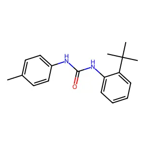 1-(2-tert-butylphenyl)-3-(4-methylphenyl)urea structure