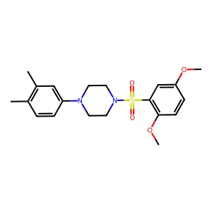 1-(2,5-dimethoxyphenyl)sulfonyl-4-(3,4-dimethylphenyl)piperazine structure