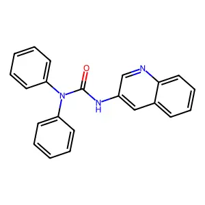 1,1-diphenyl-3-(quinolin-3-yl)urea structure