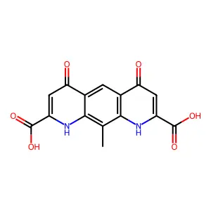 10-methyl-4,6-dioxo-1,9-dihydropyrido[3,2-g]quinoline-2,8-dicarboxylic acid structure