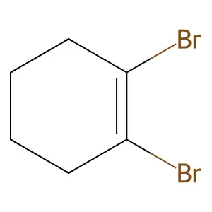 1,2-dibromocyclohex-1-ene structure
