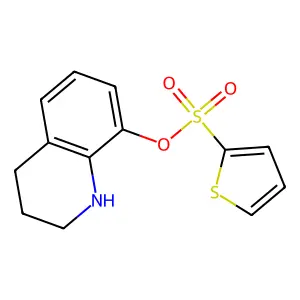 1,2,3,4-tetrahydroquinolin-8-yl thiophene-2-sulfonate structure