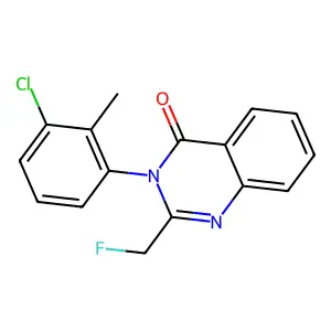 Compound C16H12ClFN2O structure