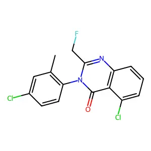 Compound C16H11Cl2FN2O structure