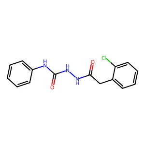 1-[[2-(2-chlorophenyl)acetyl]amino]-3-phenylurea structure