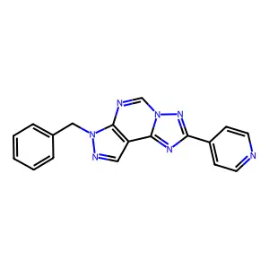 10-benzyl-4-pyridin-4-yl-3,5,6,8,10,11-hexazatricyclo[7.3.0.02,6]dodeca-1(9),2,4,7,11-pentaene structure