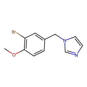 1-[(3-bromo-4-methoxyphenyl)methyl]imidazole structure