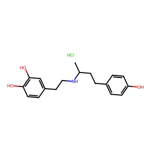 Dobutamine hydrochloride structure