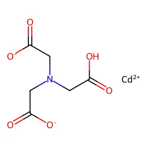 Cadmium nitrilotriacetate structure