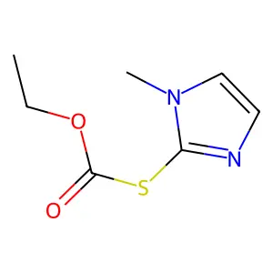 ethyl (1-methylimidazol-2-yl)sulfanylformate structure