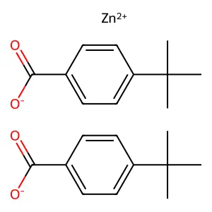 zinc bis(4-tert-butylbenzoate) structure