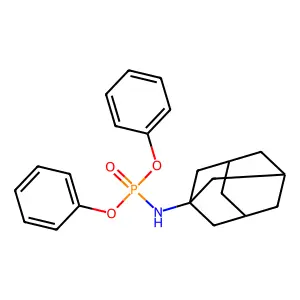 Diphenyl N-1-adamantylphosphoramidate structure