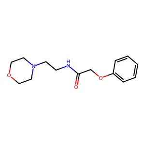 N-(2-morpholin-4-ylethyl)-2-phenoxyacetamide structure