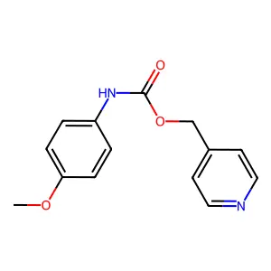 pyridin-4-ylmethyl N-(4-methoxyphenyl)carbamate structure