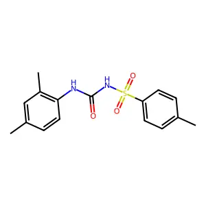 1-(2,4-dimethylphenyl)-3-(4-methylphenyl)sulfonylurea structure