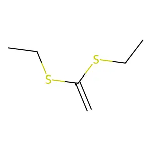 1,1-Bis(ethylthio)ethene structure