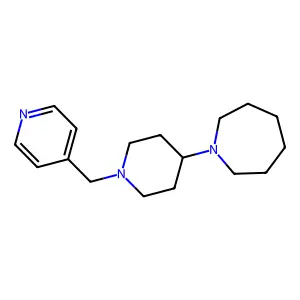 1-[1-(pyridin-4-ylmethyl)piperidin-4-yl]azepane structure