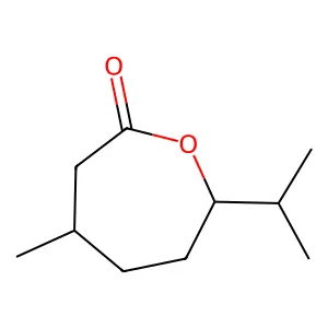 Menthone lactone structure