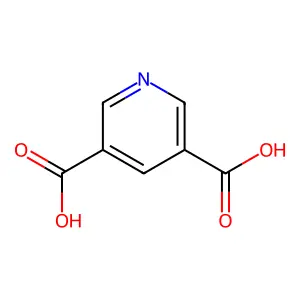 Pyridine-3,5-dicarboxylic acid structure