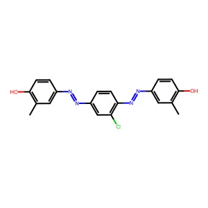 4-[[3-chloro-4-[(4-hydroxy-3-methylphenyl)diazenyl]phenyl]diazenyl]-2-methylphenol structure